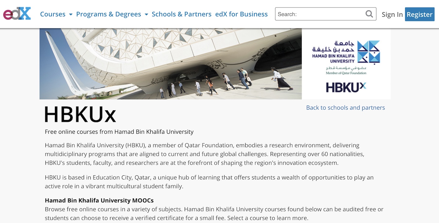 edX and HBKU partnership brings MOOC from the Middle East to the world