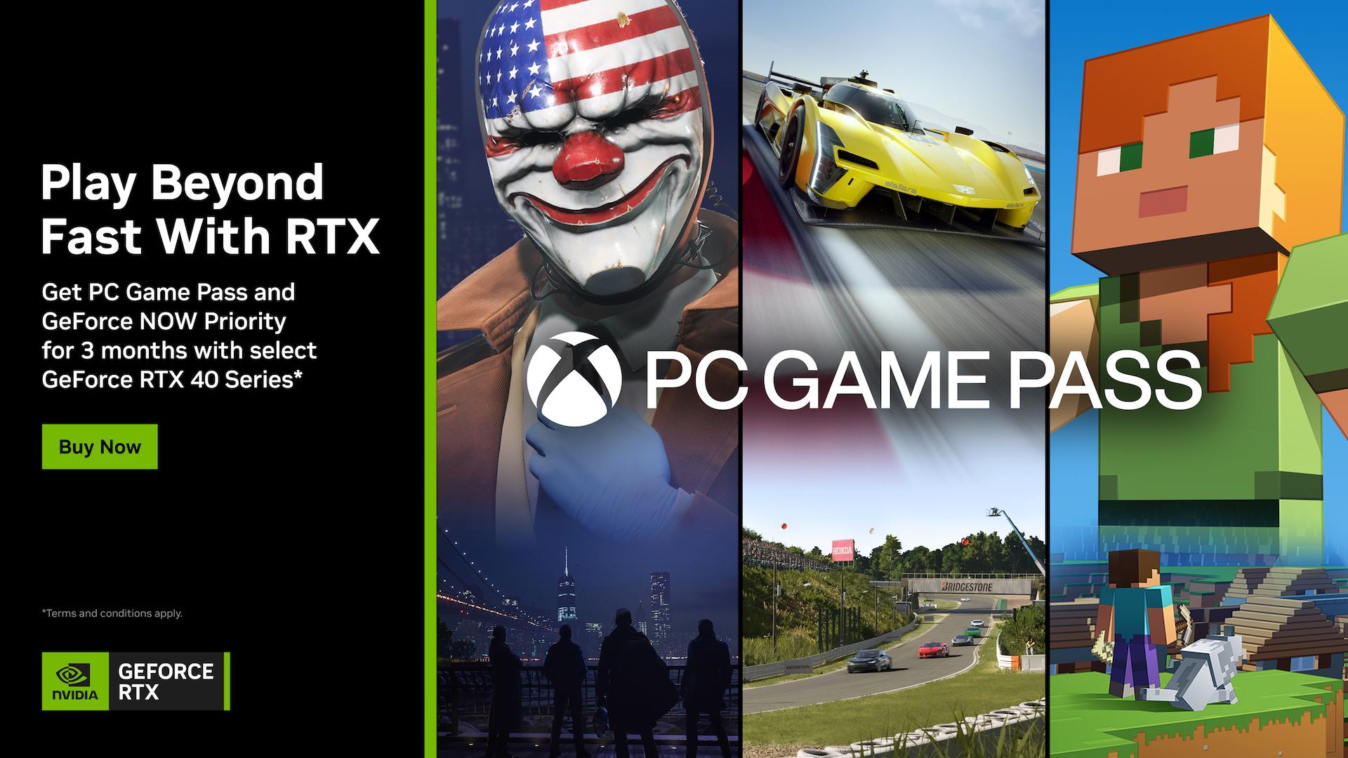 Get three months of PC Game Pass with NVIDIA GeForce RTX 40 series across MENA region