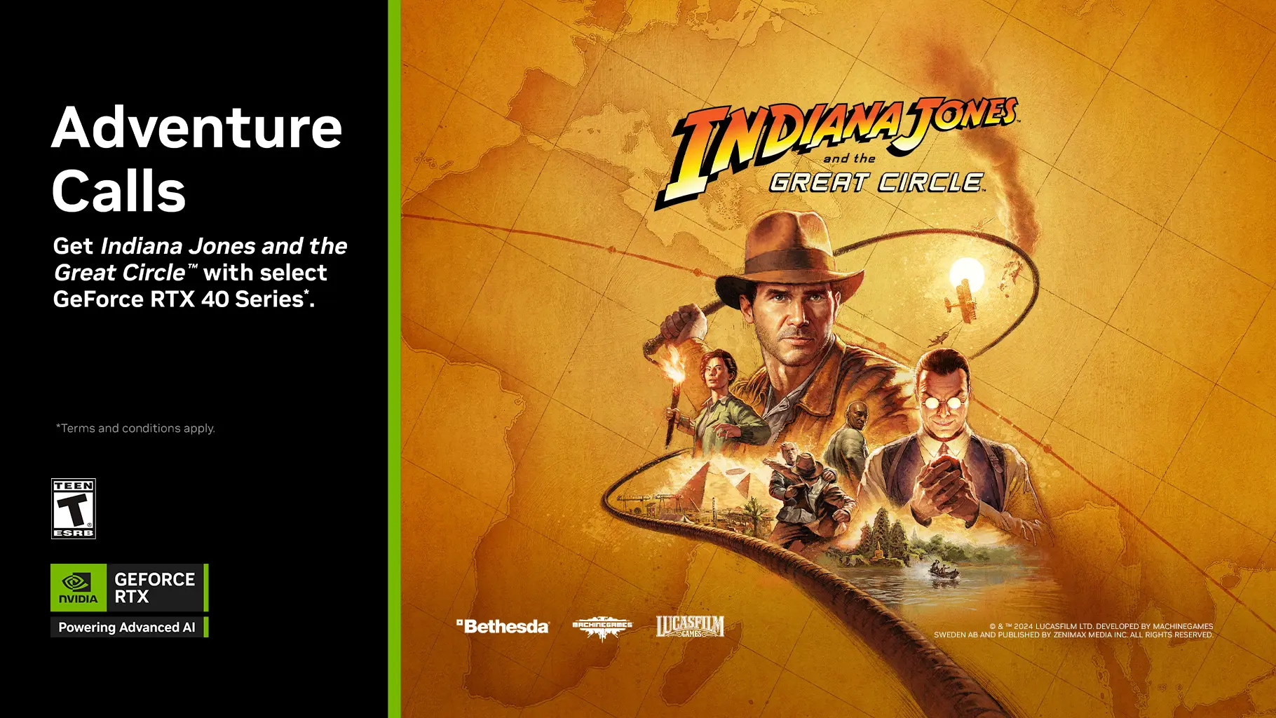 NVIDIA Middle East offering new Indiana Jones game with select GeForce RTX 40 Series